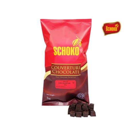 Jual Dark Chocolate Couverture Cube Kg Schoko Dark Chocolate