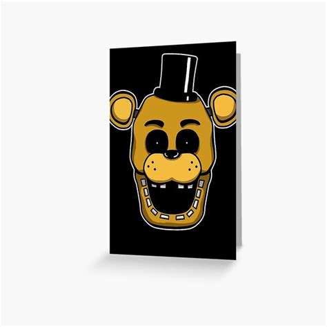 Tarjetas De Felicitaci N Cinco Noches En Freddy S Fnaf Golden