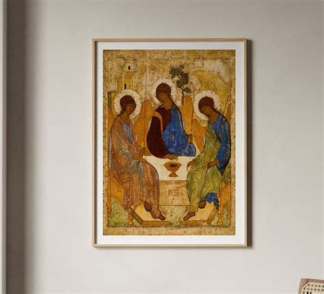 Andrei Rublev the Holy Trinity Antique the Hospitality of Abraham ...