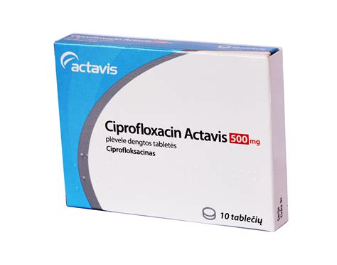 Ciprofloxacin Actavis 500mg Tabletės N10 Internetinėje Mano Vaistinėje”