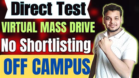 Direct Test Hirings Virtual Mass Hiring OFF Campus Drives For 2025