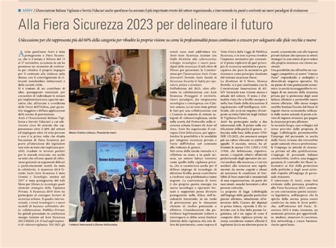 Assiv Alla Fiera Sicurezza Per Delineare Il Futuro Assiv