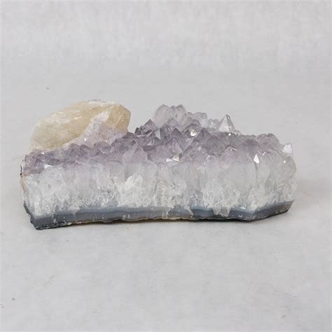 Amethyst Calcite Crystal Specimen