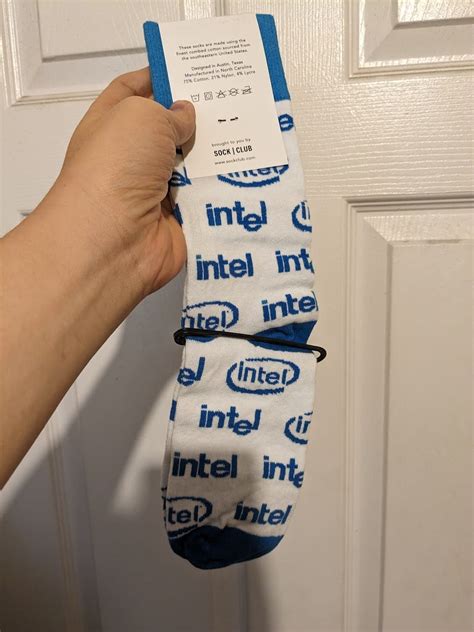 New Open Box Intel Socks Whiteblue Jawa