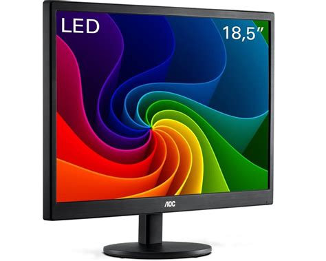 Monitor Led 18 5 Widescreen Preto Aoc E970swnl Semi Novo Sobraltech