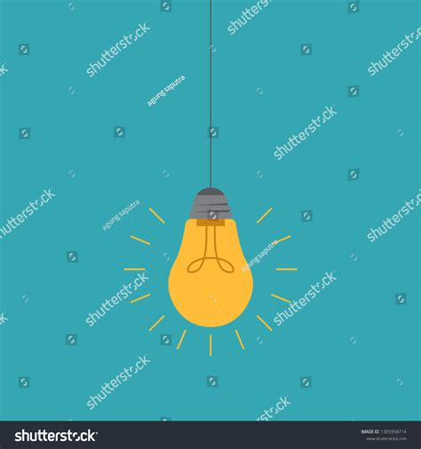 Concept Idea Light Bulb Icon Flat Stock Vector Royalty Free 1305958714 Shutterstock