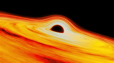 Illustration Of The Black Hole Sagittarius A At The Center Of The