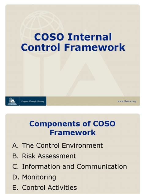 8 Coso Framework Audit Accounting And Audit