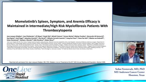 Rapid Readouts: Momelotinib's Spleen, Symptom, and Anemia Efficacy