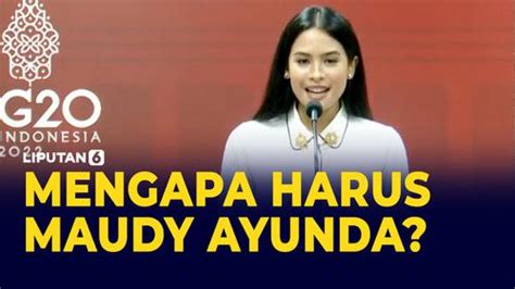 Video Maudy Ayunda Ditunjuk Jadi Jubir Presidensi G Indonesia Apa