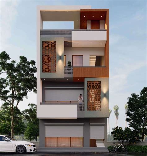 Residential Elevations For Your Studio Project Aastitva Narrow