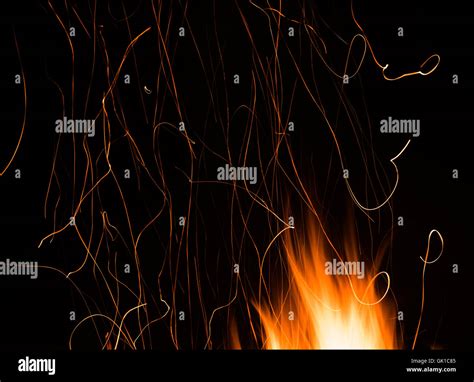 Sparks Of Bonfire Night Stock Photo Alamy