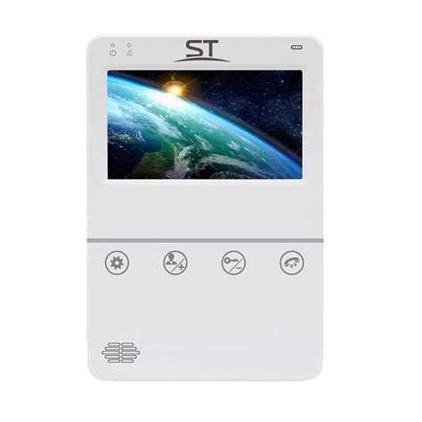 Купить Домофон ST-M100/4 (S) БЕЛЫЙ по низкой цене | Space Technology
