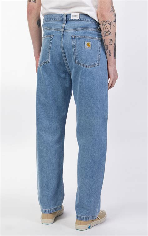 Carhartt Wip Landon Pant Blue Heavy Stone Wash Cultizm