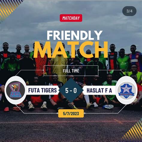 Futa Bro On Twitter Rt Futatigers Futa Tigers Wallop Haslat Fa In