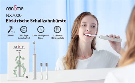 Nandme NX7000 Elektrische Zahnbürste Elektrische Schallzahnbürste für