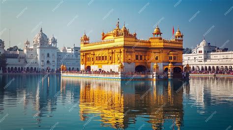 Premium Photo | Golden temple view in Amritsar