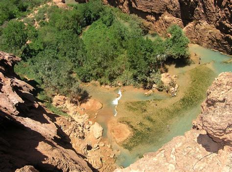 Waterfall, Arizona stock image. Image of havasupai, supai - 1016127