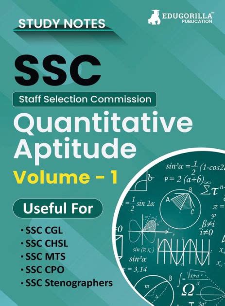 Study Notes For Quantitative Aptitude Vol Topicwise Notes For Cgl