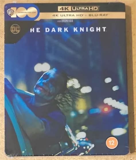 CHRISTOPHER NOLAN The Dark Knight 4K Ultra HD Blu Ray Steelbook