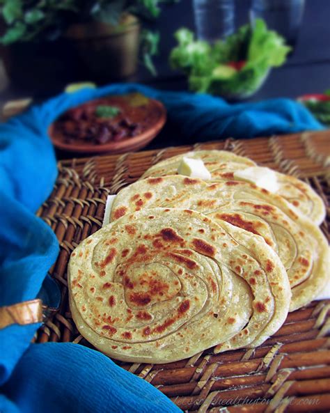 Lachha Paratha Layered Indian Bread Lets Cook Healthy Tonight