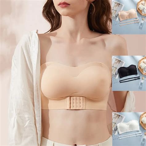 Soutien Gorge Tubulaire Confortable Sans Bretelles Pour Femmes Haut