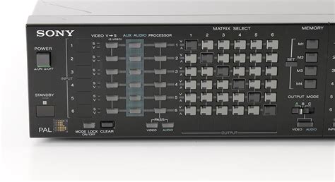 Sony Sb V Audio Video Matrix Switch Switcher Switching Units