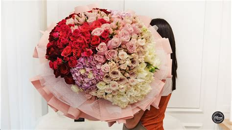 How To Make Large Bouquet Tutorial Round Design Flower Bouquet