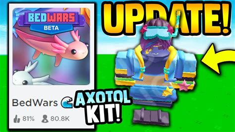 New Axolotl Kit Update First Look Roblox Bedwars Youtube