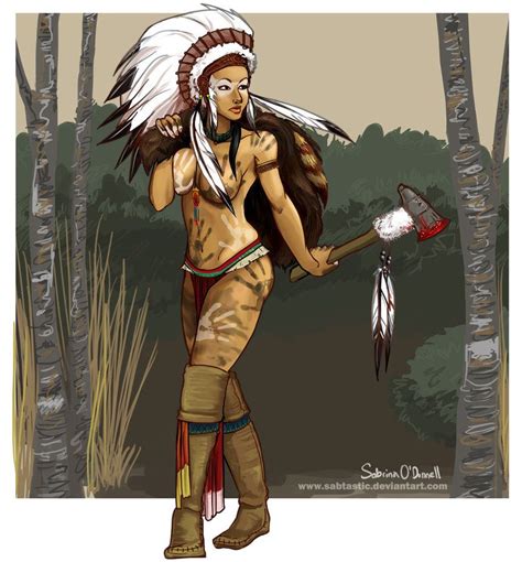 Tomahawk Warrior By Sabtastic On Deviantart Warrior Native Girls