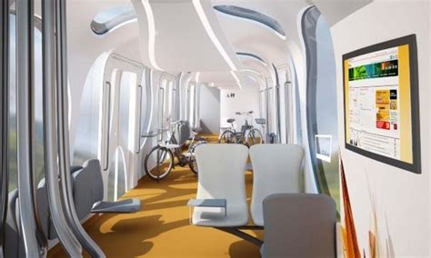 Futuristic Train Interior