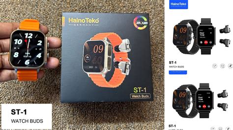 Haino Teko St Clone Amoled Smart Watch Black Hedset Bluetooth