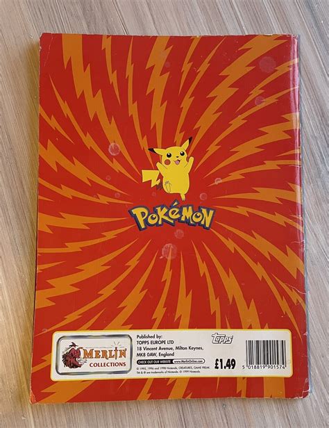 Mavin Pokemon Merlin Sticker Album Series 1 Complete Wall Chart