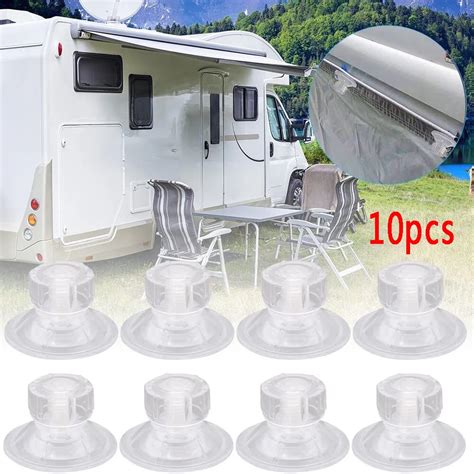 10pcs RV Suction Cups Hook Awning Side Fix Kit For Caravan Motorhome