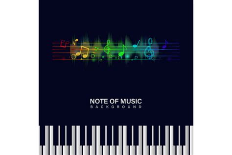 Colorful Music Notes with Piano Banner Graphic by Muhammad Rizky ...