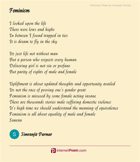 Feminism Poem by Simranjit Parmar