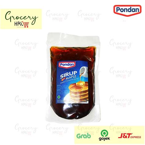 Jual PONDAN MAPLE SYRUP 1 KG SIRUP RASA MAPLE Shopee Indonesia