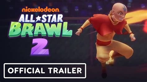 Nickelodeon All Star Brawl 2 Official Aang Spotlight Trailer Youtube