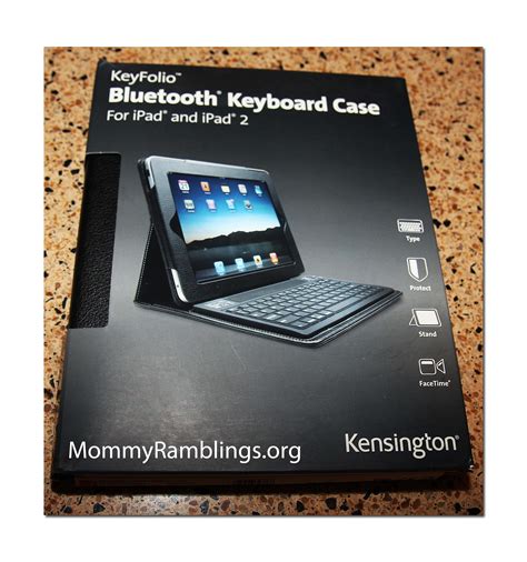 Kensington, KeyFolio™ Bluetooth® Keyboard Case For iPad and iPad 2 ...