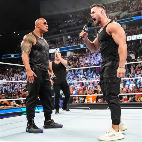 Dwayne The Rock Johnson And Austin Theory Friday Night Smackdown