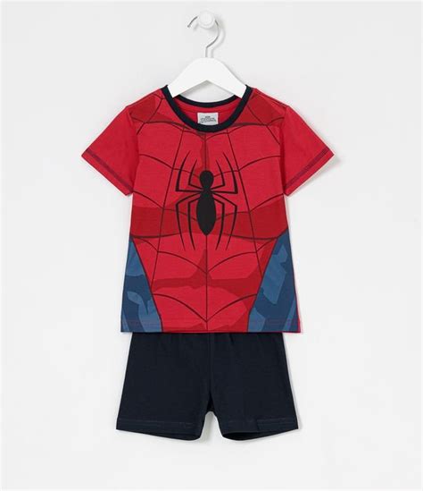 Pijama Infantil Curto Homem Aranha Tam 1 A 10 Anos Primarycolor11