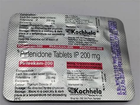 Pirfenidone Mg Tablet For Personal Packaging Size X At Rs