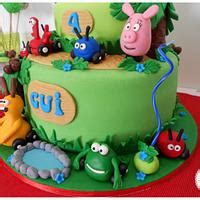 Jungle Junction Cake - Decorated Cake by ac - CakesDecor