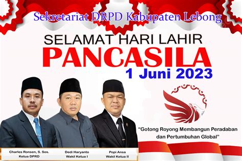 DPRD Kabupaten Lebong Bengkulu Selamat Hari Lahir Pancasila 2023 1