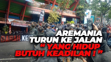 Aksi Aremania Turun Jalan Bawa Keranda Mayat Tuntut Keadilan