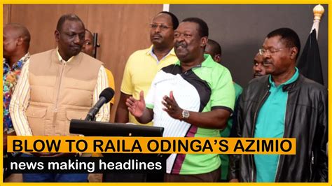 Blow To Raila Odinga As 4 Influential Politicians Defects From S Azimio