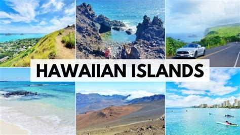 Hawaiian islands map with pics to choose the best island to visit in Hawaii for the first time ...