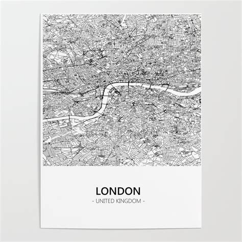 LONDON MAP Poster by Mafi | Society6