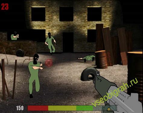 Игра Snipers - перебей всех террористов прежде, чем они убьют тебя.