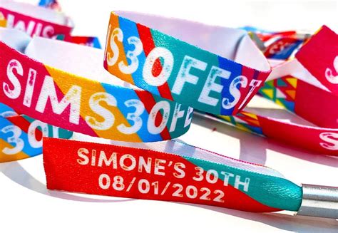 Personalised Festival Wristbands - Customised Festival Party Wristband ...